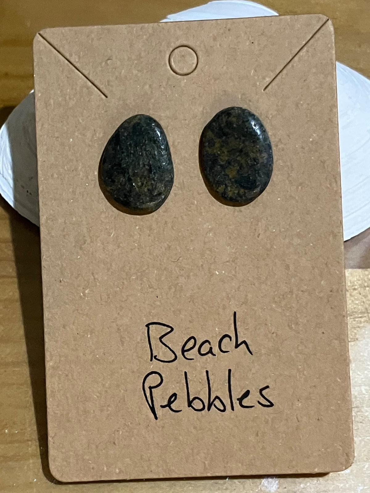 Black stone studs by Tonya Arnold