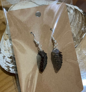 Coastal Spruce Cone earrings by Tonya Arnold