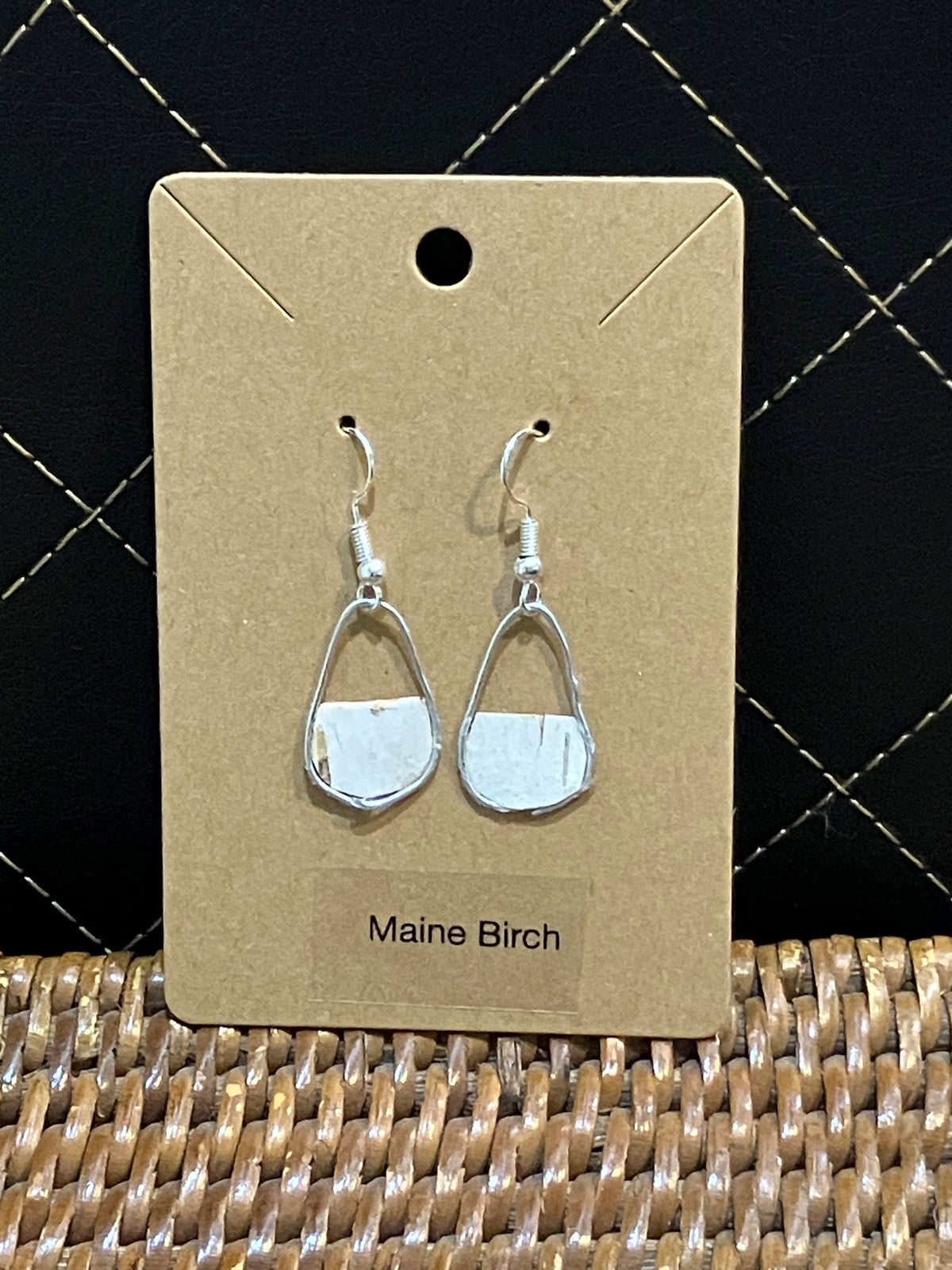 Birch purse earrings by Tonya Arnold