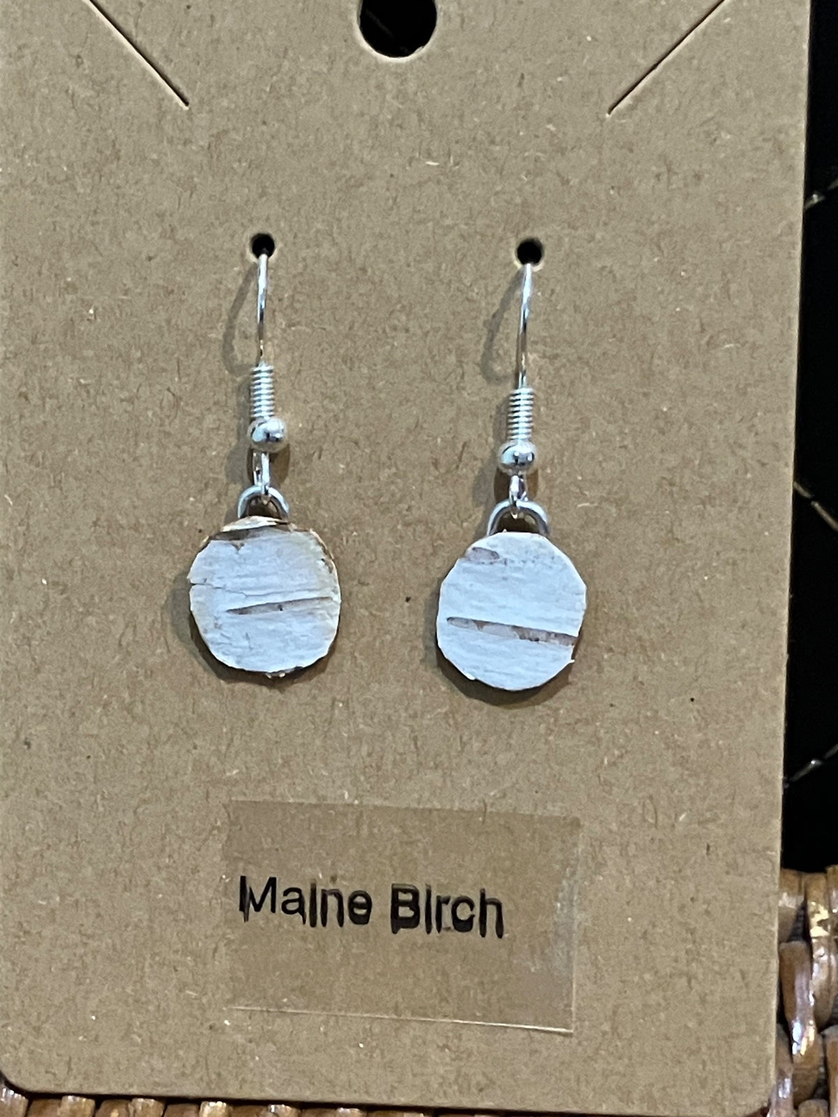 Birch purse earrings by Tonya Arnold