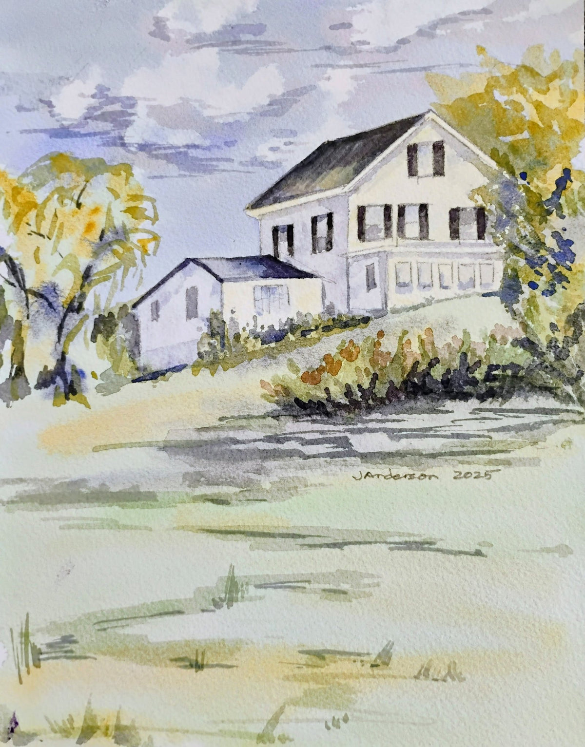 Old Sherman Hill Boothbay by Joyce Maura Anderson