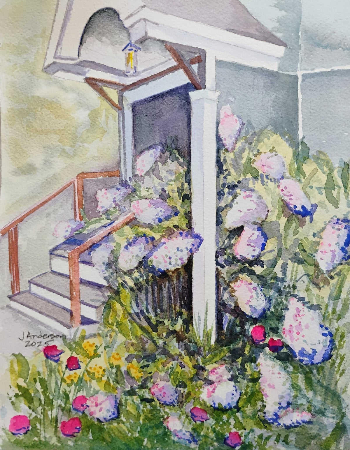 Townsend Ave Boothbay harbor by Joyce Maura Anderson