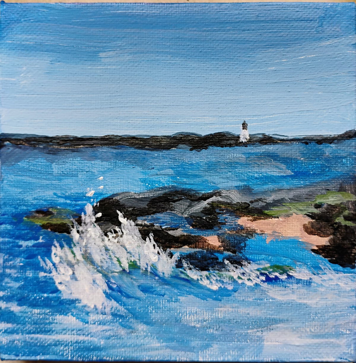 Trio of Rocky Coast of Maine by Joyce Maura Anderson
