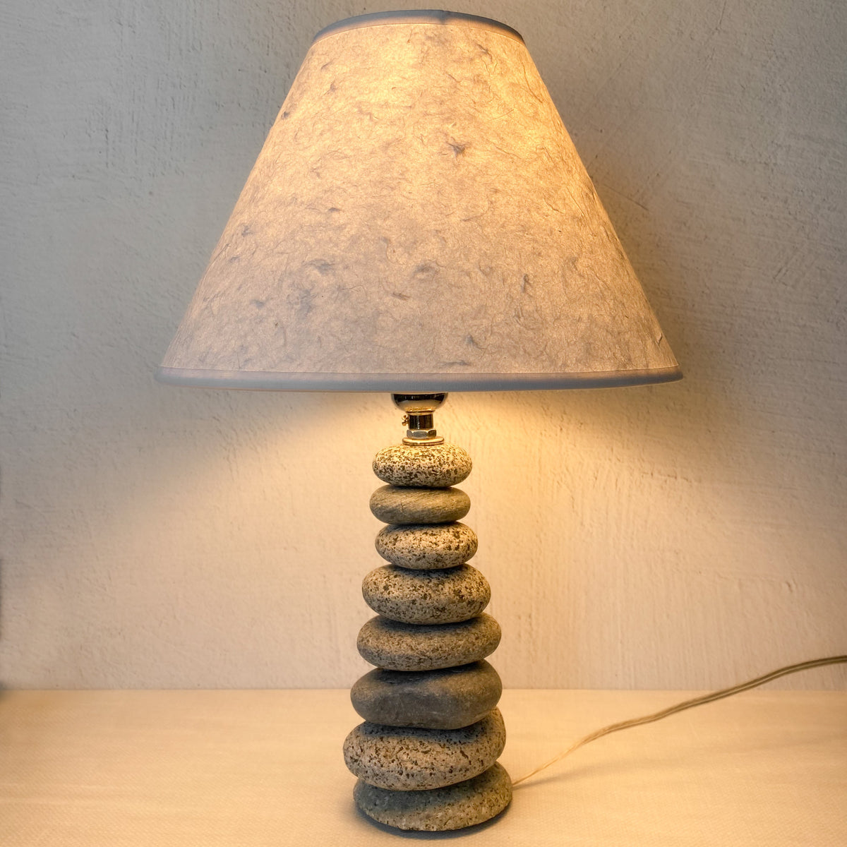 Mini Coastal Lamp with Shade by Funky Rock Designs (F)