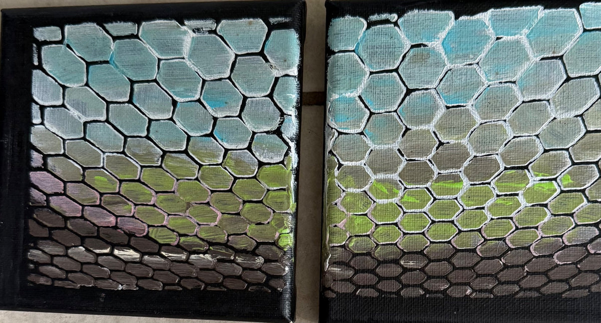 Mesh Tryptic by Valerie Hart