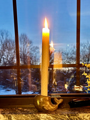 Steel Whale Candle Holder Sculpture, Pair by This Rad Life