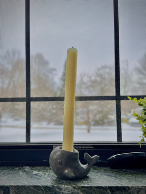 Steel Whale Candle Holder Sculpture, Pair by This Rad Life