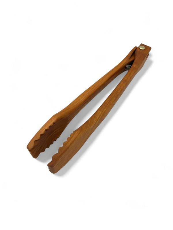 Cherry Wood Serving Tongs