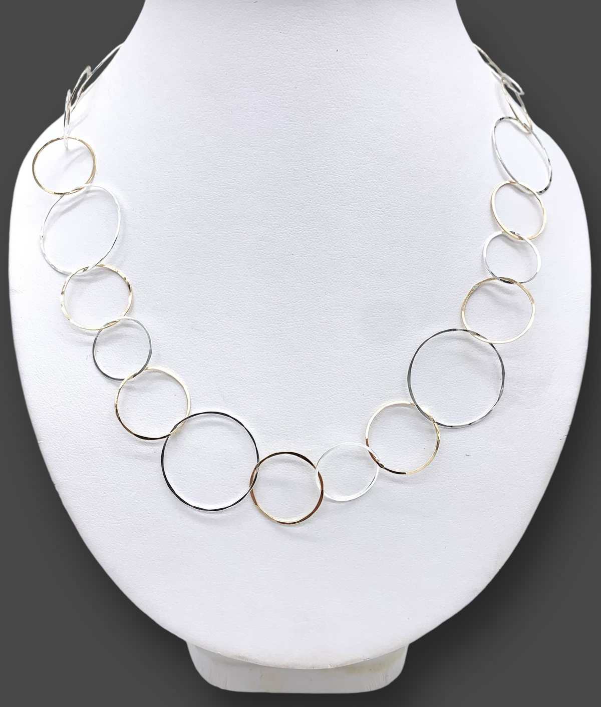 Circles Necklace by Sausalito Precious Metals Inc.