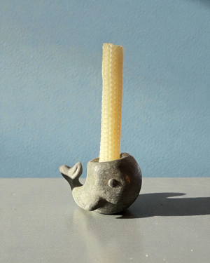 Steel Whale Candle Holder Sculpture, Pair by This Rad Life