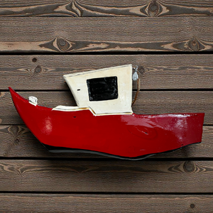 Medium Lobster Boat by Jeannie Laub