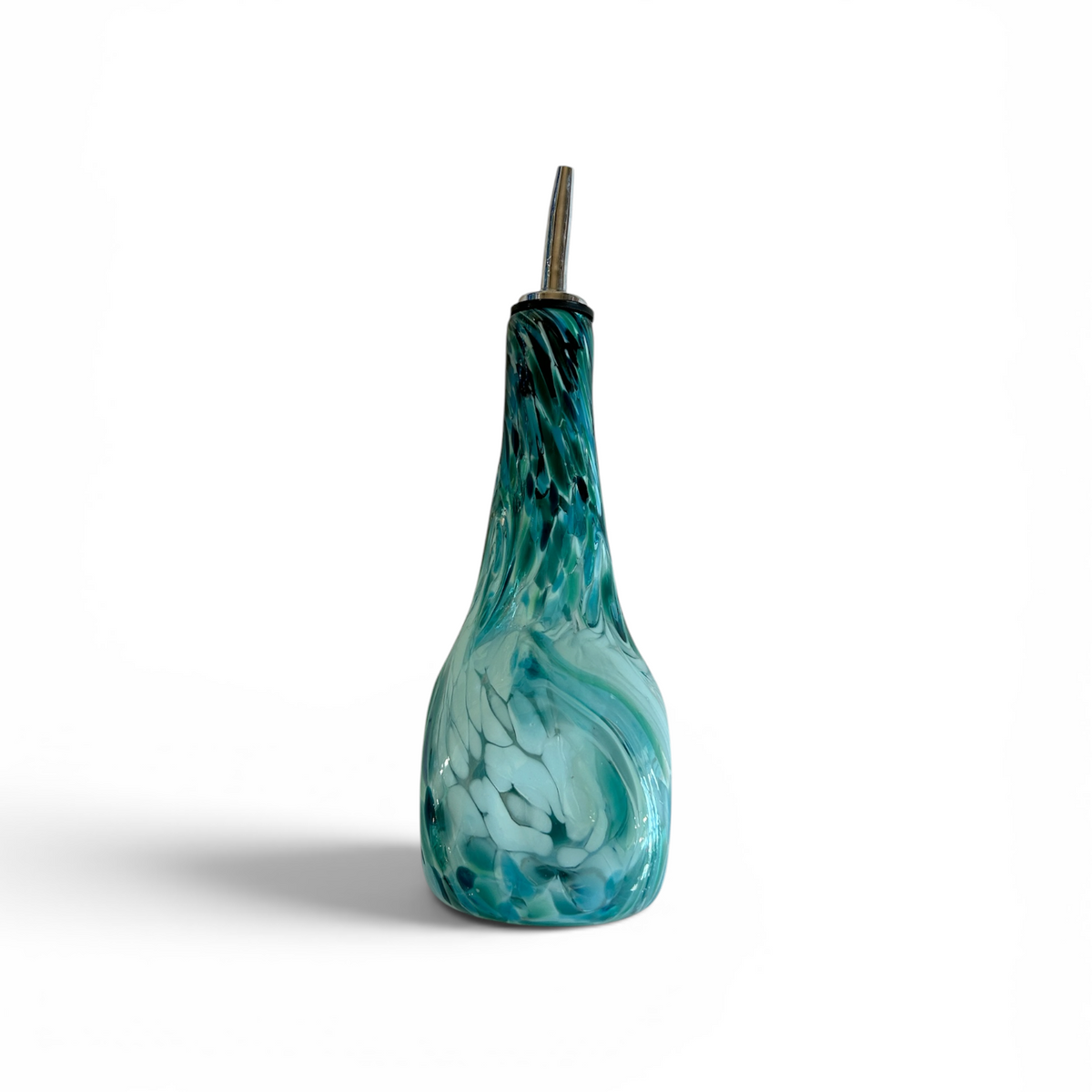Square Glass Oil Bottle by Glass Rocks