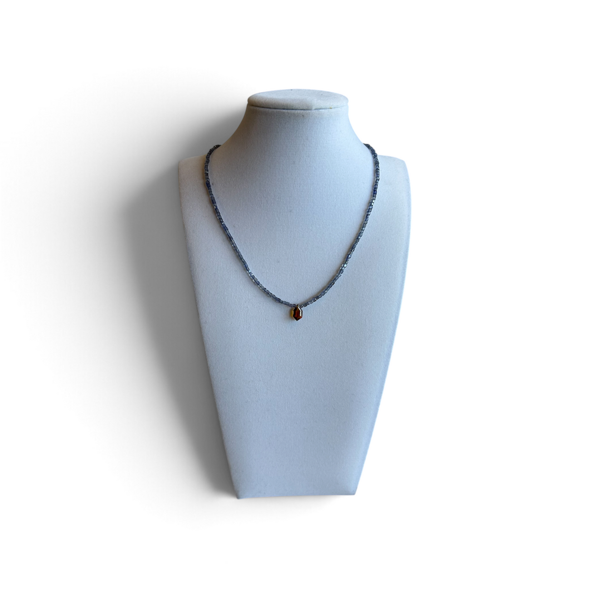 Dolite w/Hessonite Drop by Nance Trueworthy