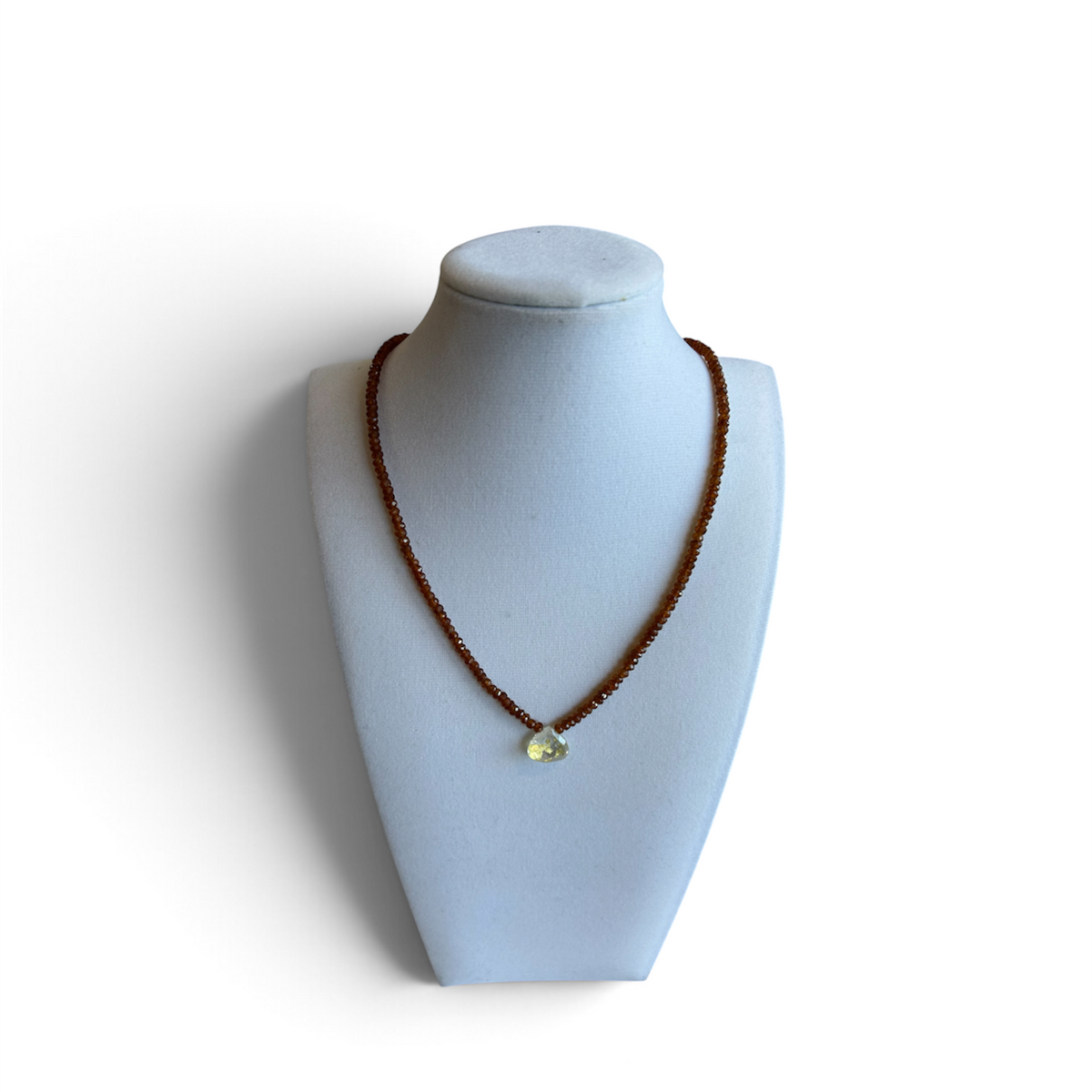 Hessonite Garnet w/ Quartz w/Gold by Nance Trueworthy
