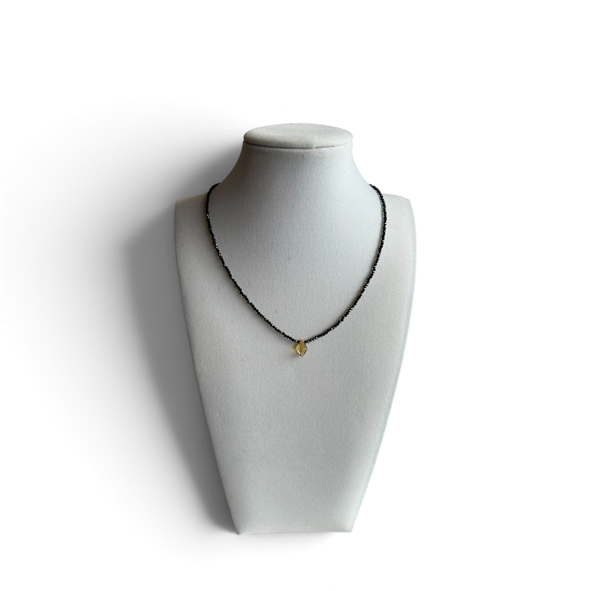 Black Spinel w/ Citrine by Nance Trueworthy