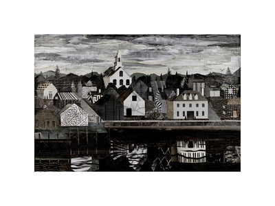 South End: At the River's Edge - Print by Nancy Houlihan