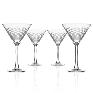 Cyclone Martini Cocktail Glass by Rolf Glass