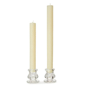 Beeswax Hand Rolled 11" Taper Candles by Little Bee of Connecticut