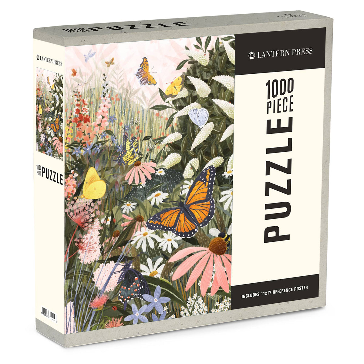 Butterfly Garden 1000 Piece Puzzle Posters, Prints, & Visual Artwork by Edgecomb Potters