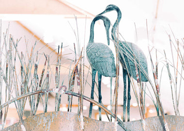 Crane Wall Sculpture by Gurtan