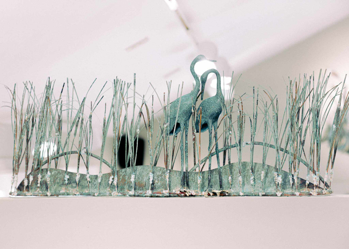 Crane Wall Sculpture by Gurtan