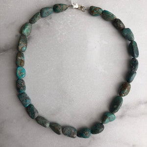 Strand of Chunky Turquoise Jewelry by Edgecomb Potters