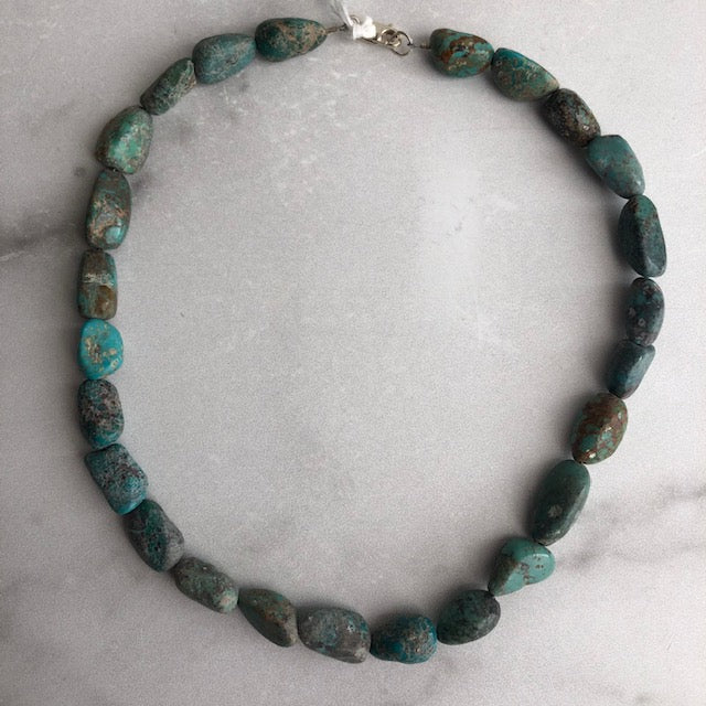 Strand of Chunky Turquoise Jewelry by Edgecomb Potters