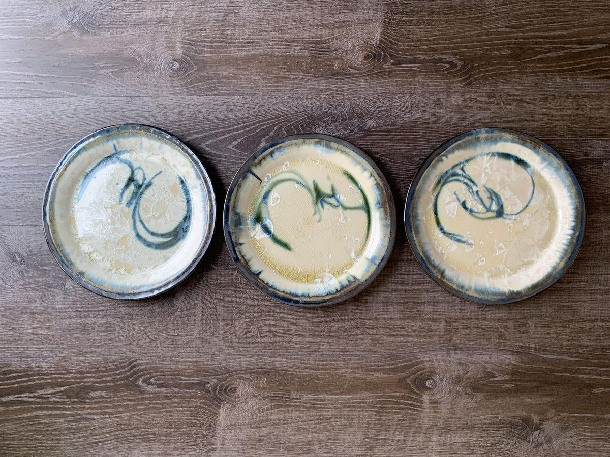 Thrown dinner plate by Edgecomb Potters