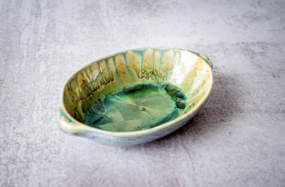 Small Handled Server Pottery by Edgecomb Potters