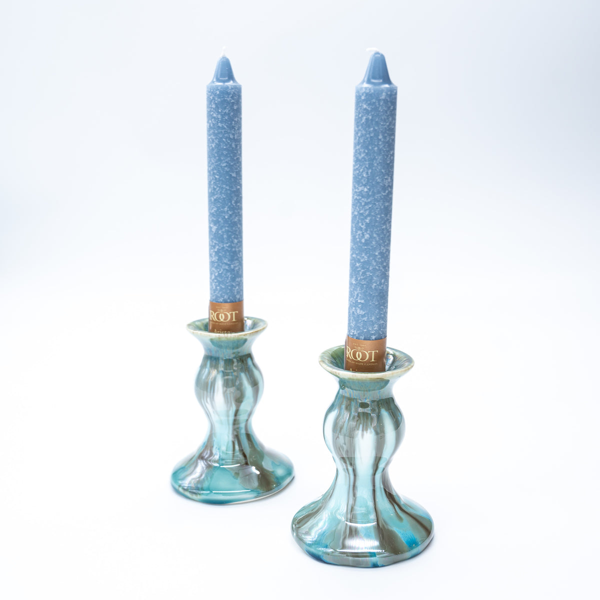 Single Timberline Arista 9” Taper Candle by Edgecomb Potters