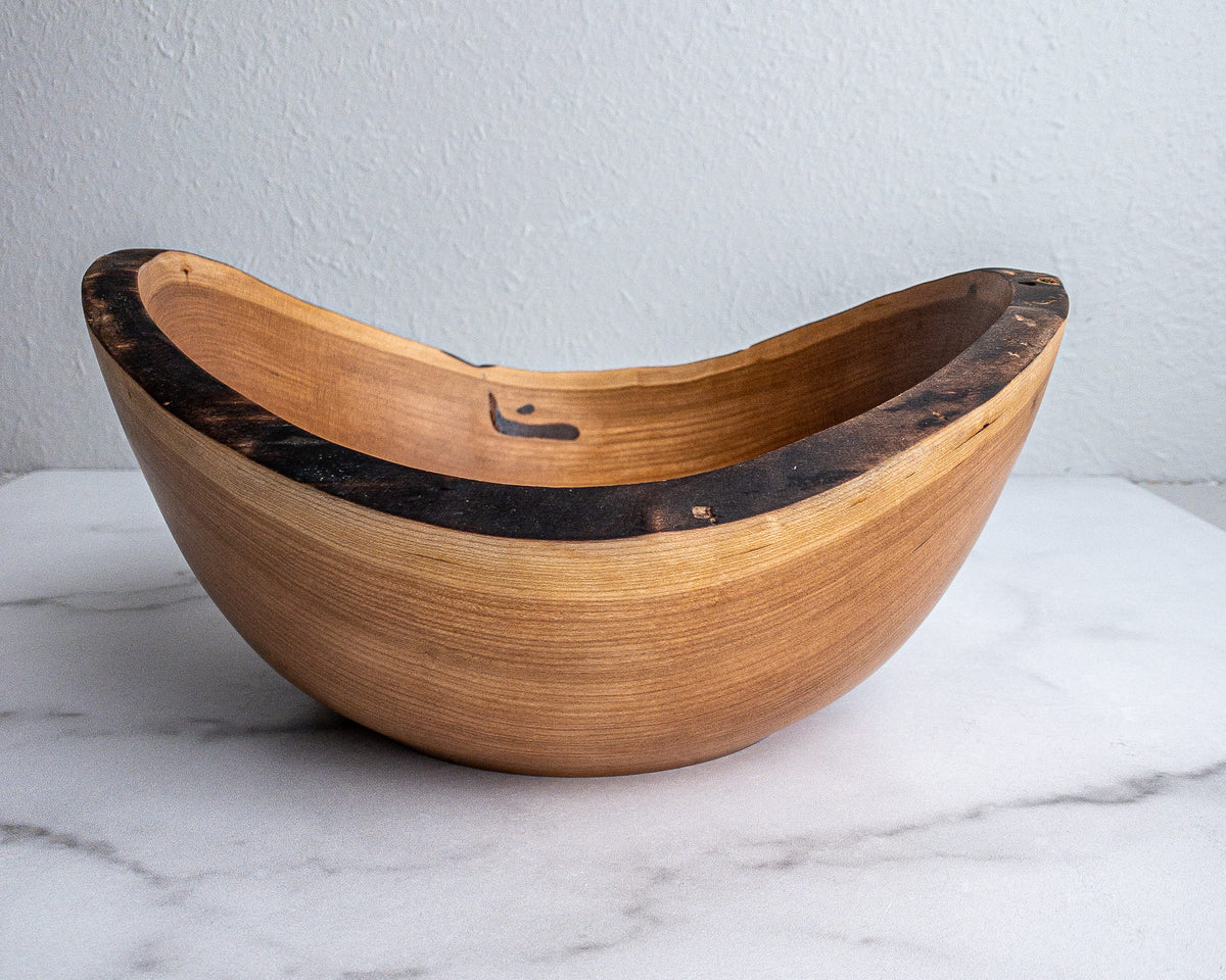 Black Cherry Bowl 10.25 WOOD by Edgecomb Potters