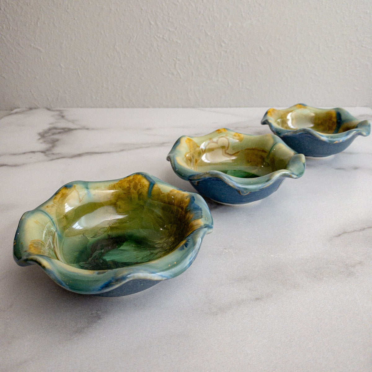 Mini Ruffle Bowl by Edgecomb Potters