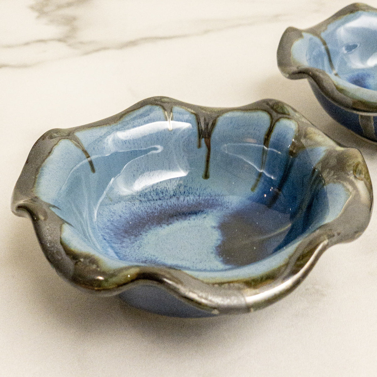 Mini Ruffle Bowl Pottery by Edgecomb Potters