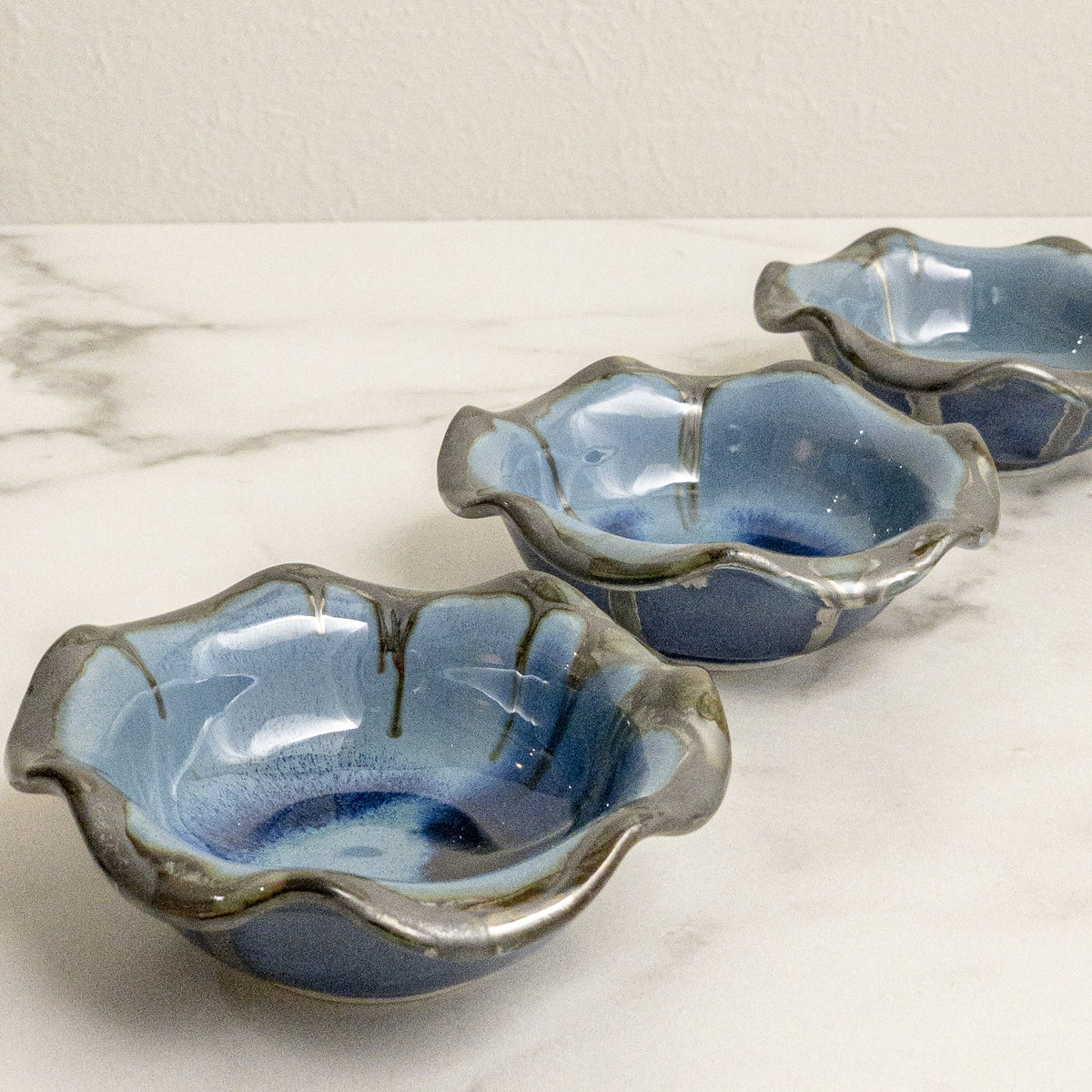 Mini Ruffle Bowl Pottery by Edgecomb Potters
