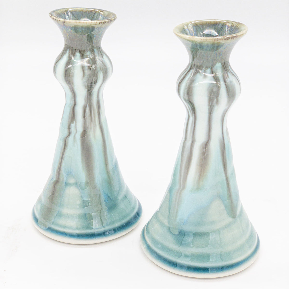 Candlesticks Medium, pair Pottery by Edgecomb Potters