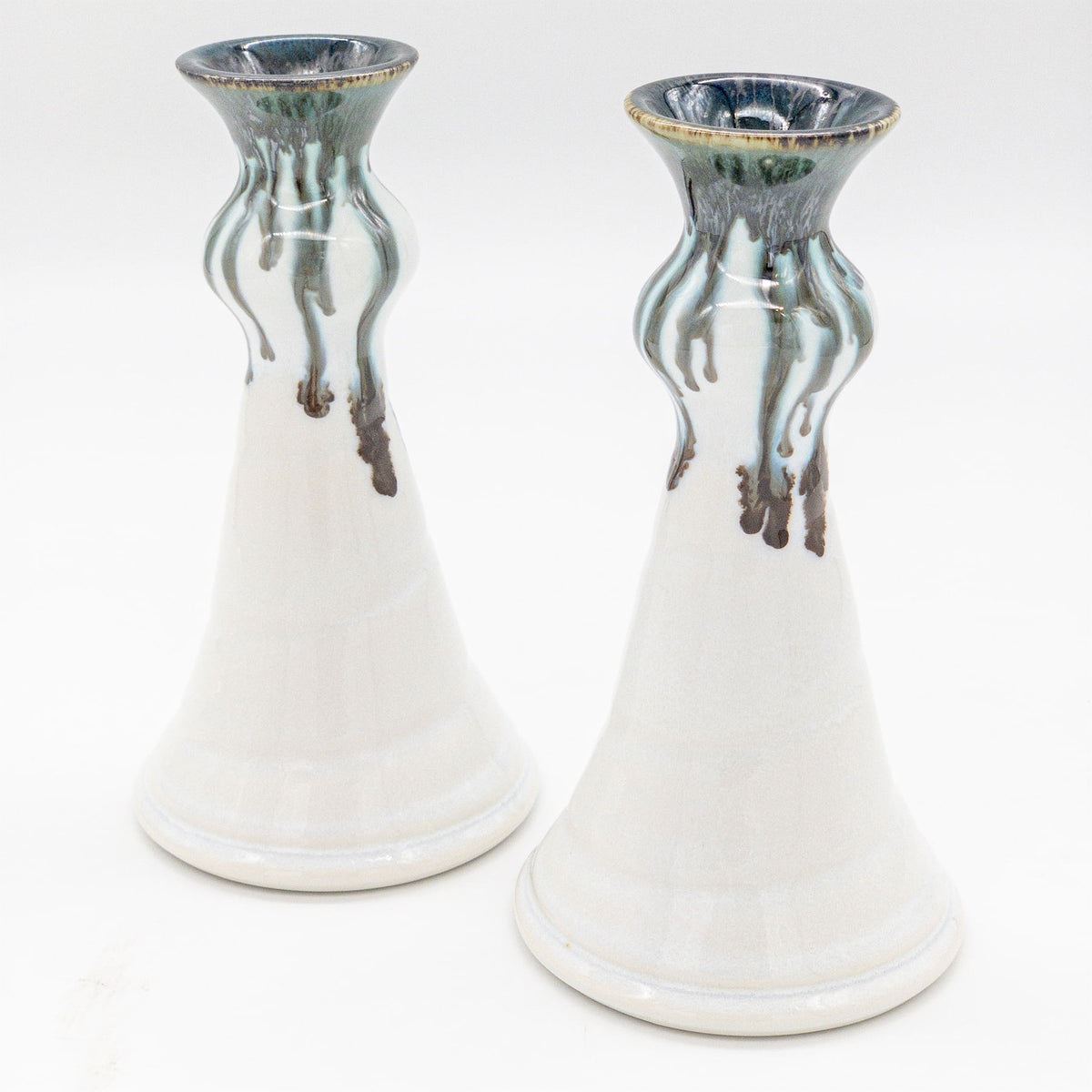Candlesticks Medium, pair Pottery by Edgecomb Potters