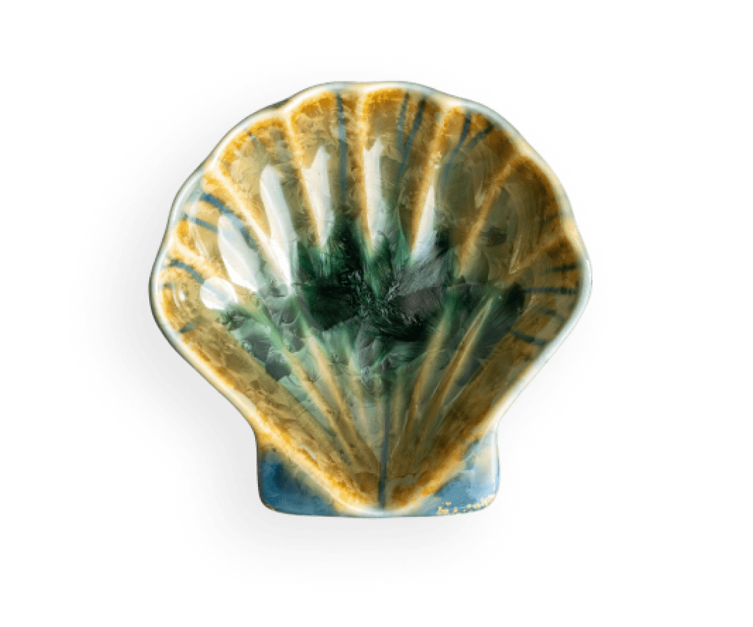 Puff Shell Dish Pottery by Edgecomb Potters