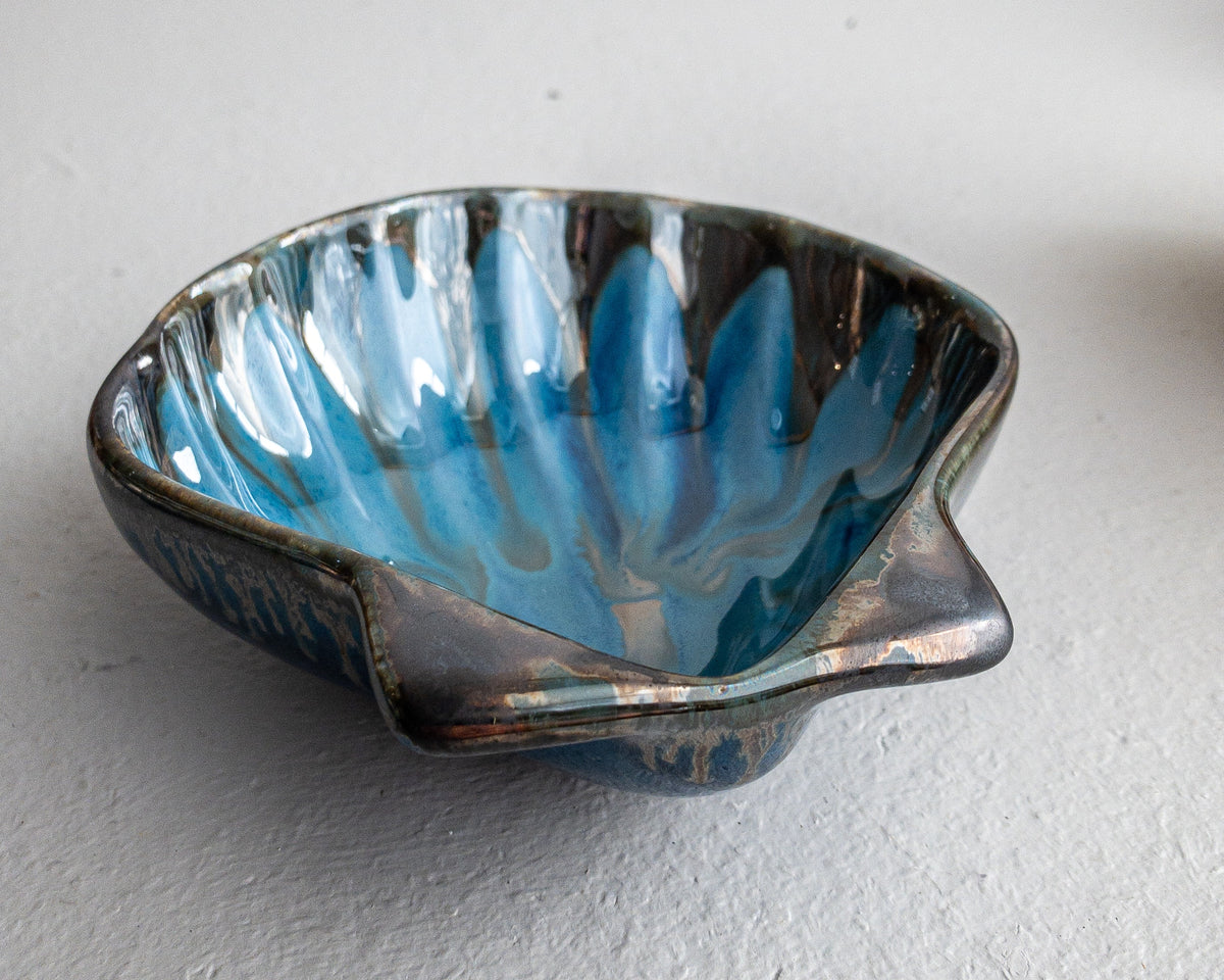 Puff Shell Dish Pottery by Edgecomb Potters