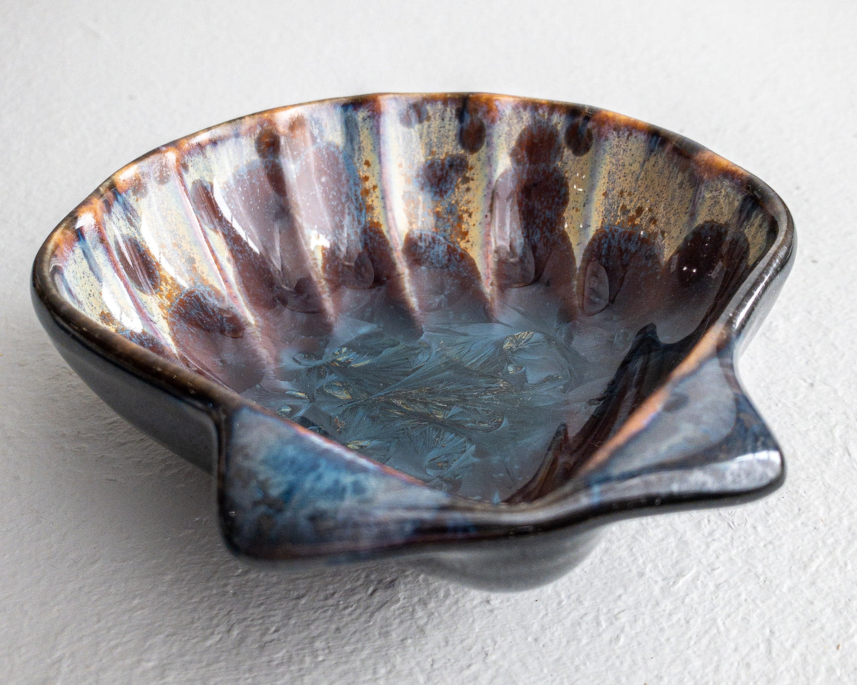 Puff Shell Dish Pottery by Edgecomb Potters
