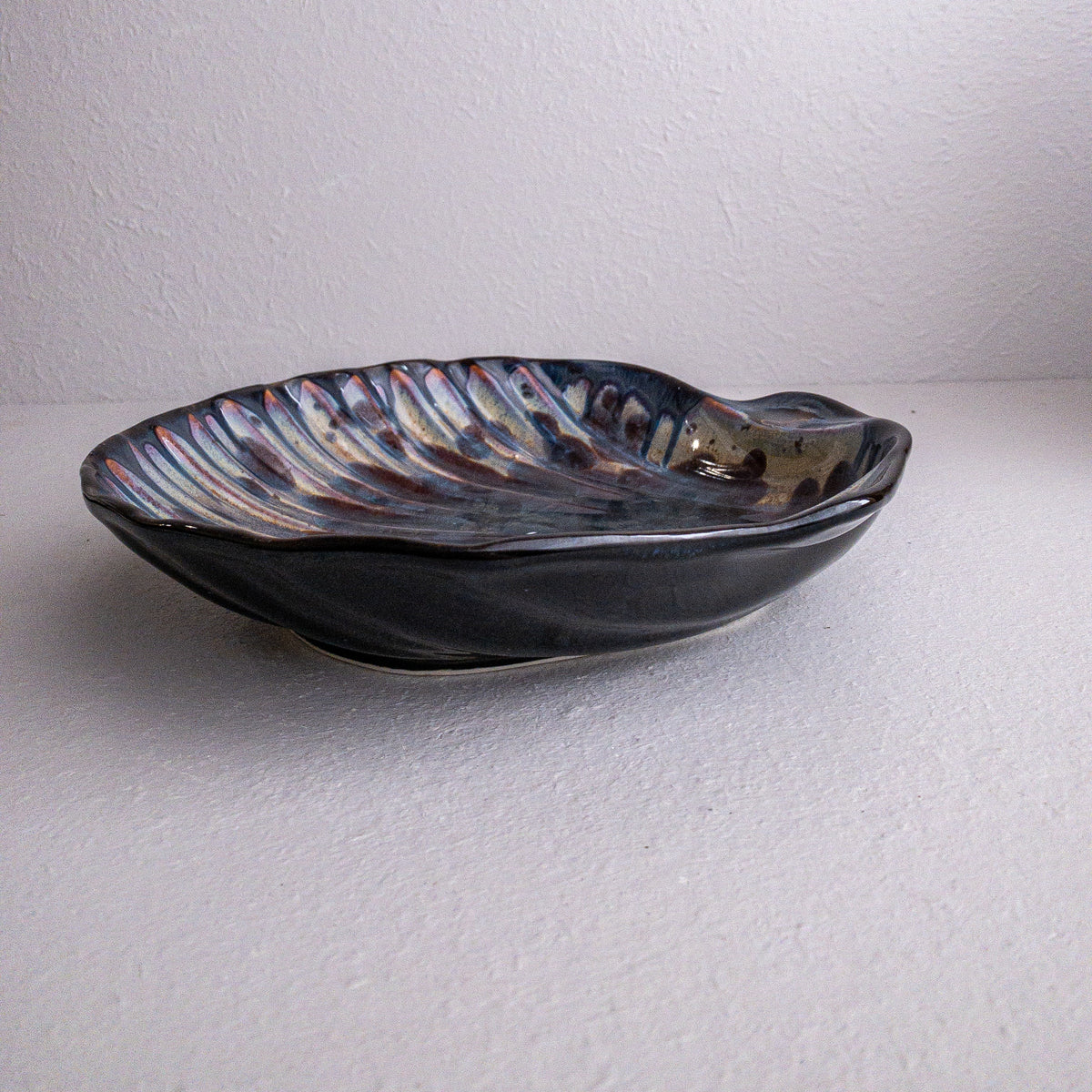 Shell Platter Pottery by Edgecomb Potters